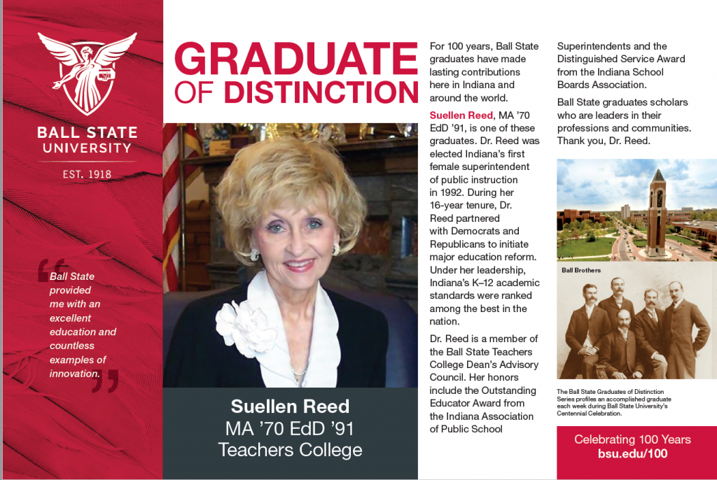 IBJ ad with Suellen Reed